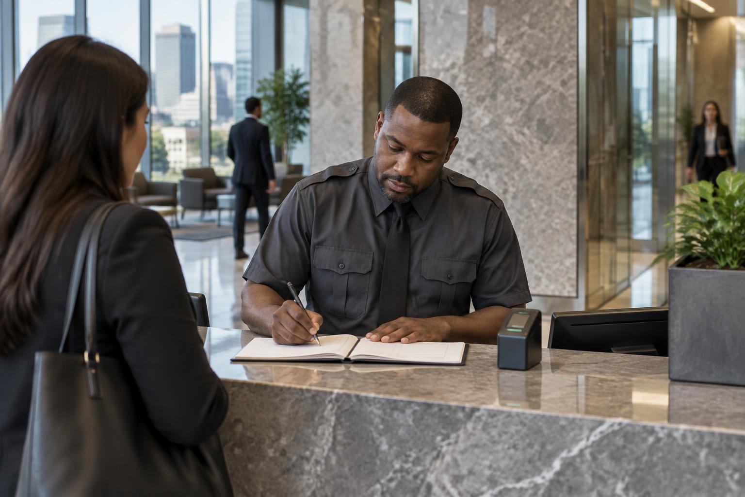 Unarmed Security Officers in Houston, TX — VantagePro Security officer on assignment